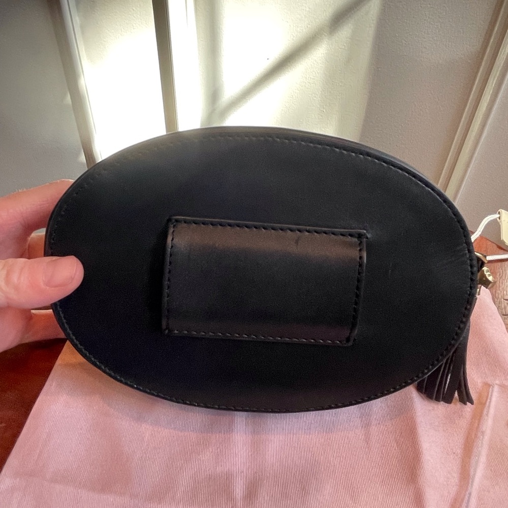 Radley London Hazel Grove Zip Around black leather belt bag - Picture 5 of 9